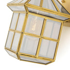 Classy Square Copper Cage Wall Lamp – Decorative Light
