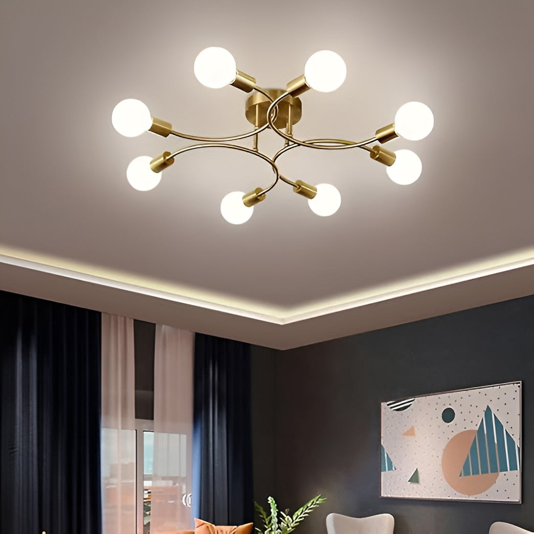 Modern Pendant Ceiling Light – Light Golden (Bulb Not Included)