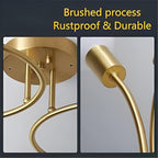 Modern Pendant Ceiling Light – Light Golden (Bulb Not Included)