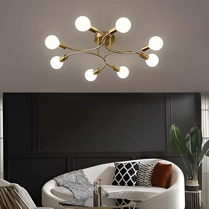 Modern Pendant Ceiling Light – Light Golden (Bulb Not Included)