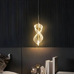 Infinity Spiral Crystal Pendant Light