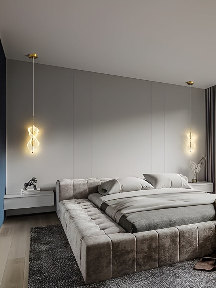 Infinity Spiral Crystal Pendant Light