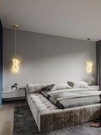 Infinity Spiral Crystal Pendant Light