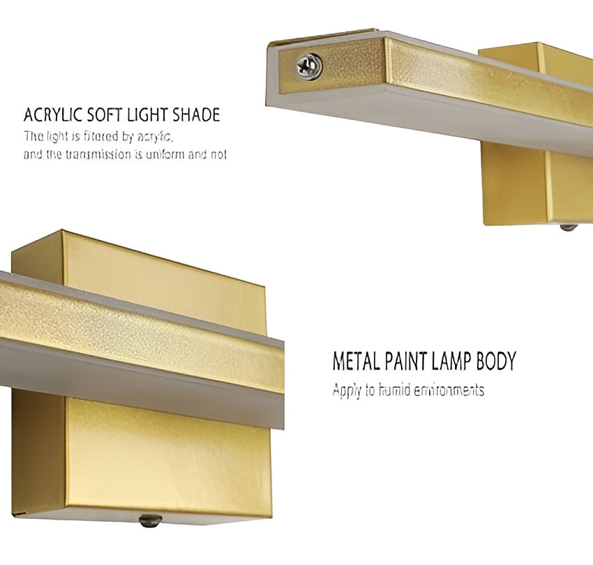 18-Inch 15W Bathroom Vanity Light – Modern Black Wall Fixture