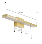 18-Inch 15W Bathroom Vanity Light – Modern Black Wall Fixture