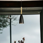 Black Glass Pendant Lights – Set of 3 Hanging Shades