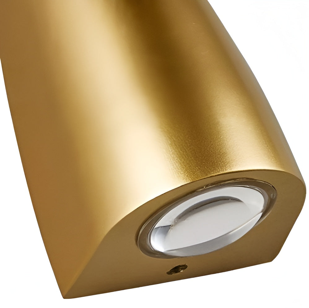 6W LED Up-Down Wall Light – Gold, Warm White, IP65
