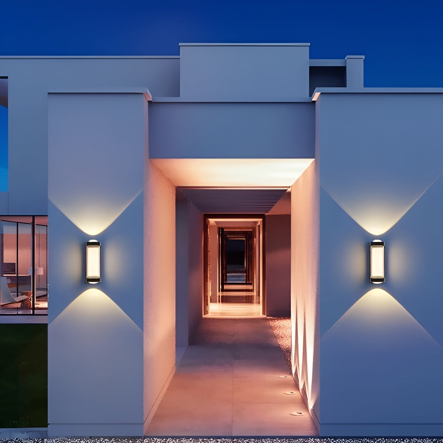 Metal Wall Lamp & Sconce Set – 2+1 Warm Lights