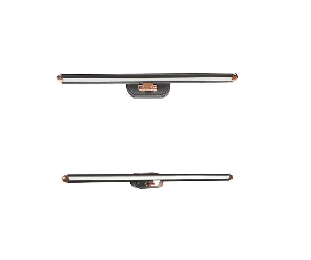 6W LED Picture & Mirror Light – Black & Rose Gold, 3-Color, Adjustable