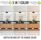 6W LED Picture & Mirror Light – Black & Rose Gold, 3-Color, Adjustable