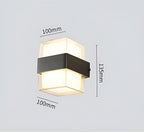 12W LED Square Wall Lamp – Waterproof, Up-Down Garden Light