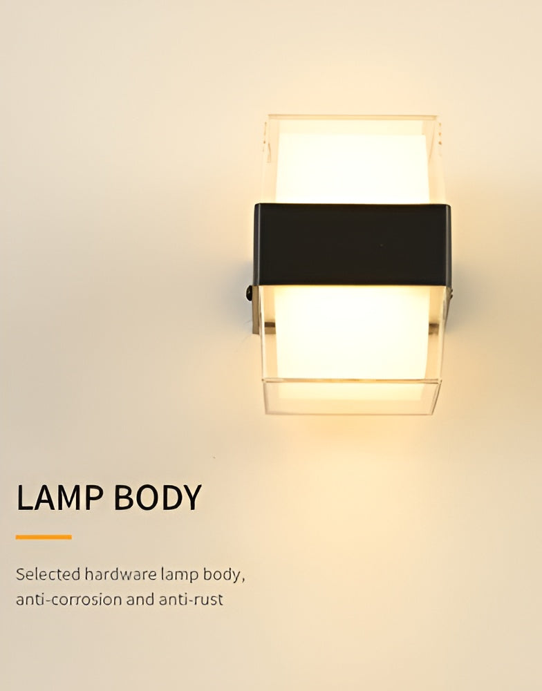 12W LED Square Wall Lamp – Waterproof, Up-Down Garden Light
