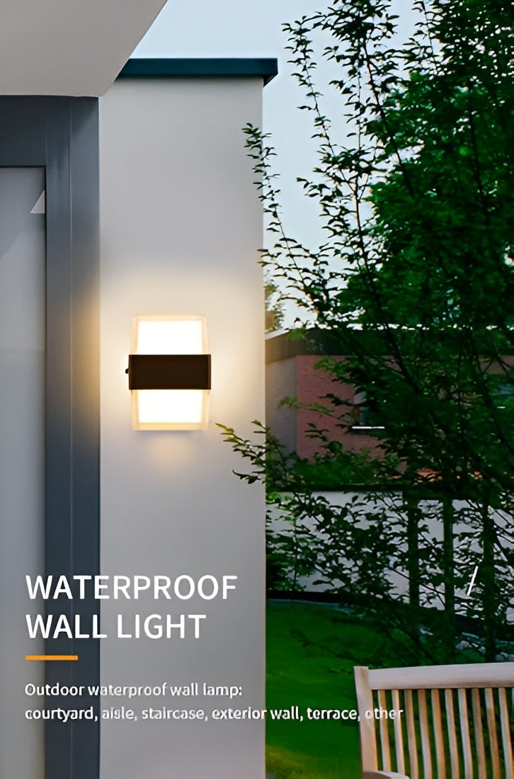 12W LED Square Wall Lamp – Waterproof, Up-Down Garden Light