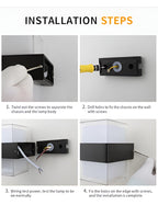 12W LED Square Wall Lamp – Waterproof, Up-Down Garden Light