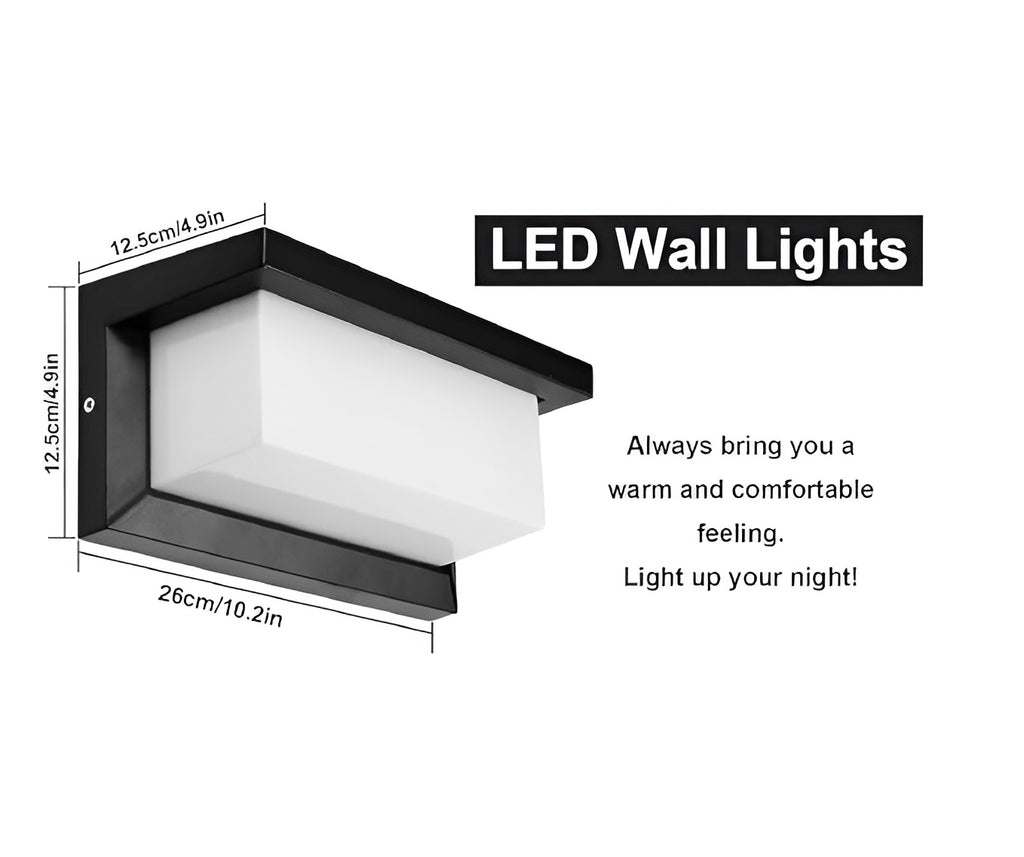 LED Convex Outdoor Wall Lamp – Waterproof, Up-Down Light