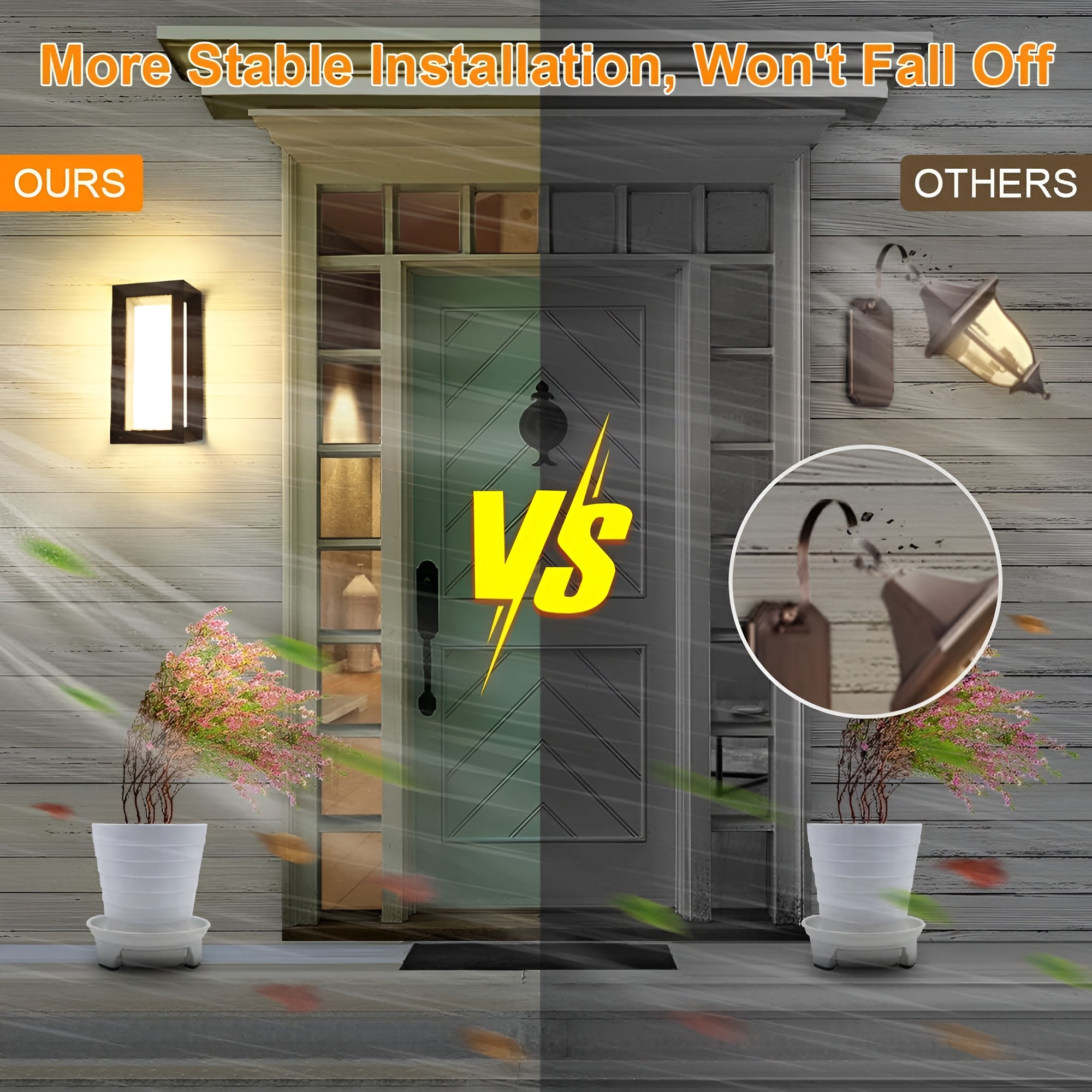 LED Rectangular Wall Lamp – IP65 Waterproof, Up-Down Light