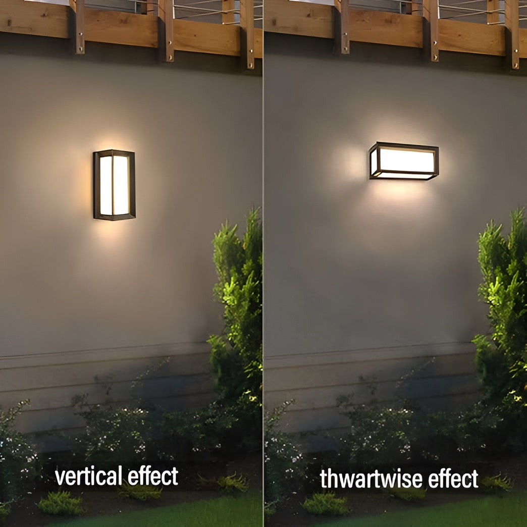 LED Rectangular Wall Lamp – IP65 Waterproof, Up-Down Light