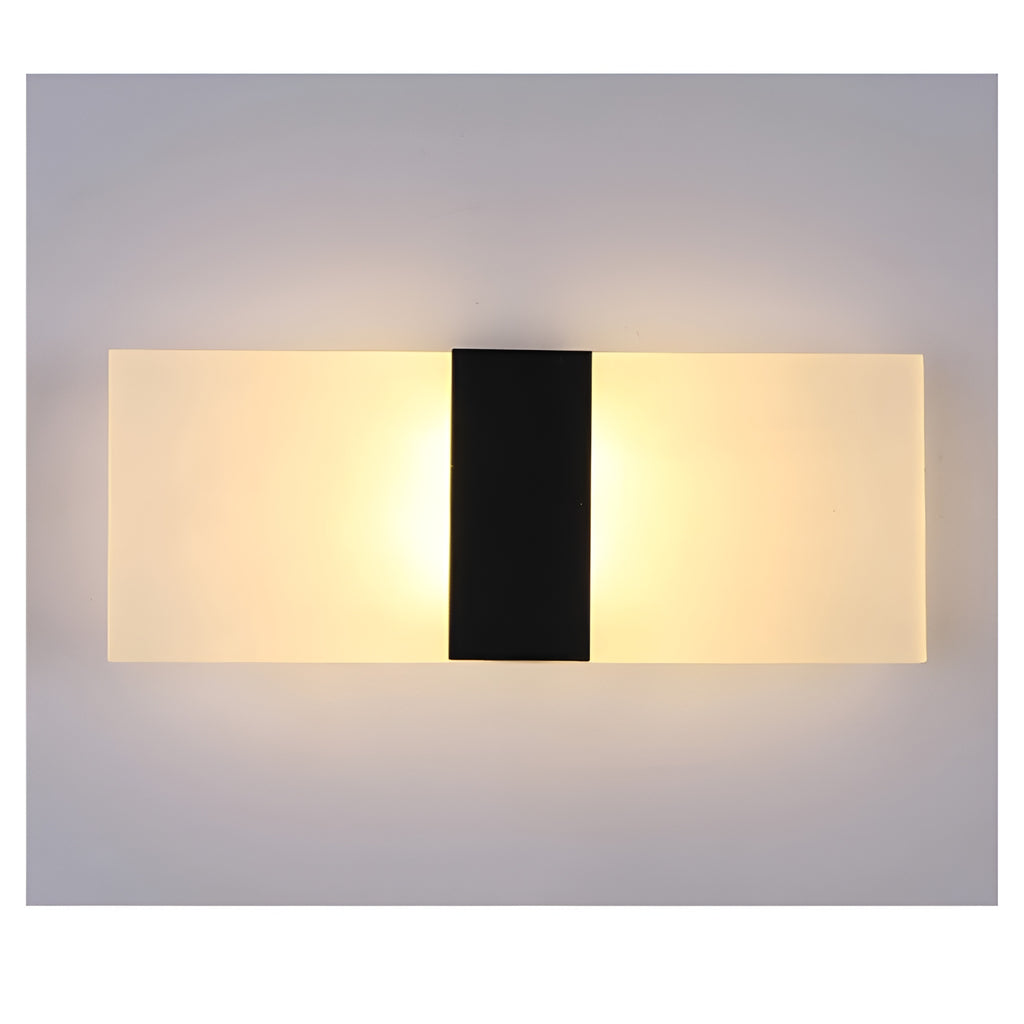 15W LED Rectangular Wall Lamp – Warm White, Acrylic (Pack of 2)