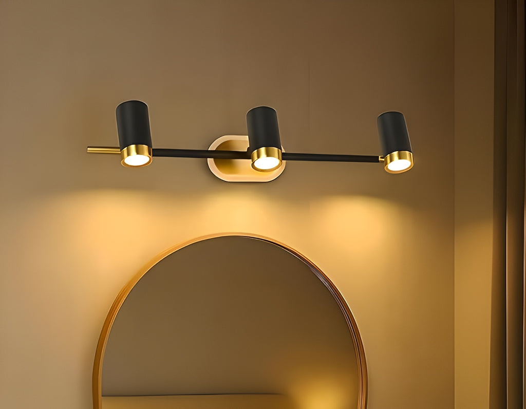 3-in-1 Adjustable Picture & Wall Spot Light – 3-Color, Matt Black & Gold