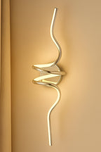 Modern LED Wall Light – Curved Spiral, Warm White