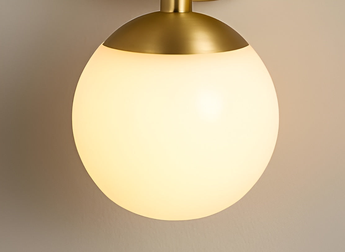 Modern Brass Wall Sconce – Bedroom Lamp