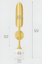 Modern Brass Wall Sconce – Bedroom Lamp