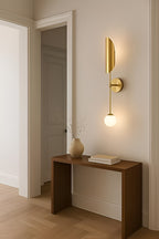 Modern Brass Wall Sconce – Bedroom Lamp