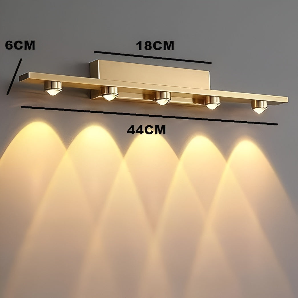 Gold LED Picture & Mirror Light – 5W, Warm White