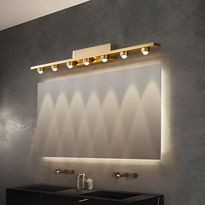 7-LED Gold Wall Light – Mirror, Vanity & Picture Lamp (Warm White) CITRA4
