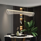 Gold Acrylic LED Chandelier – 900mm, Warm White