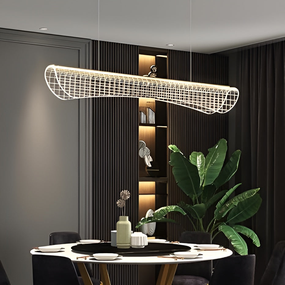 Gold Acrylic LED Chandelier – 900mm, Warm White