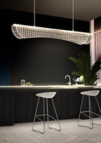 Gold Acrylic LED Chandelier – 900mm, Warm White