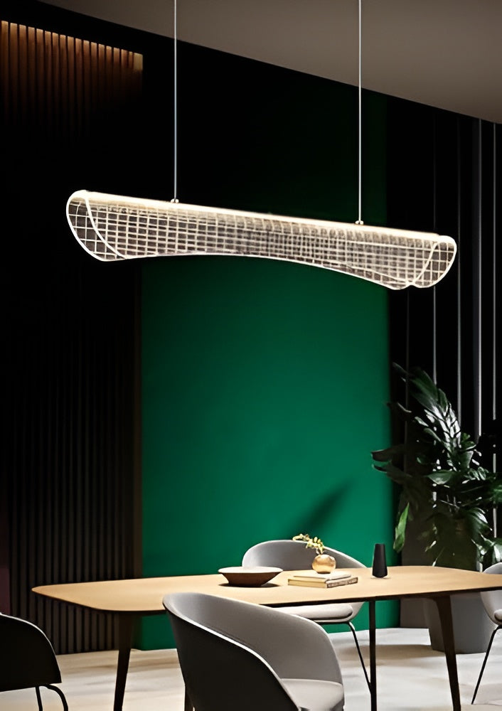 Gold Acrylic LED Chandelier – 900mm, Warm White