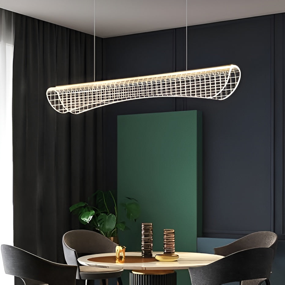 Gold Acrylic LED Chandelier – 900mm, Warm White