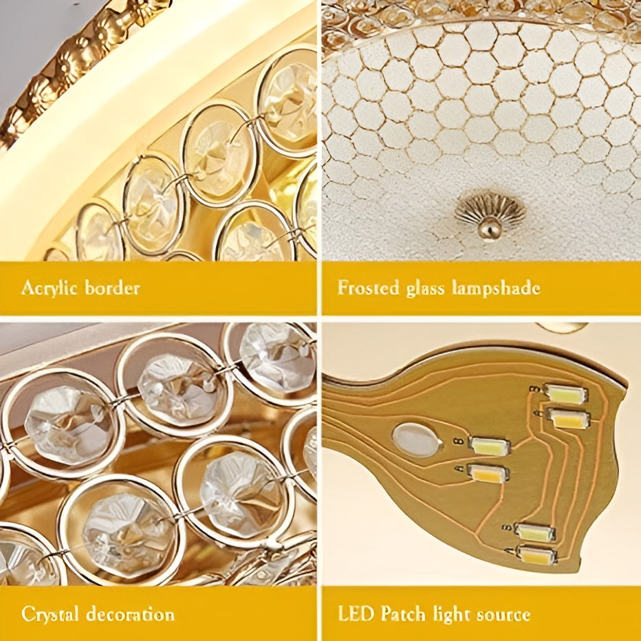 16-Inch LED Chandelier Ceiling Light – Color Changing