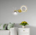 Gold Astronaut LED Wall Lamp – 26W, 3-Color