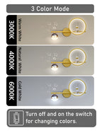 Gold Astronaut LED Wall Lamp – 26W, 3-Color