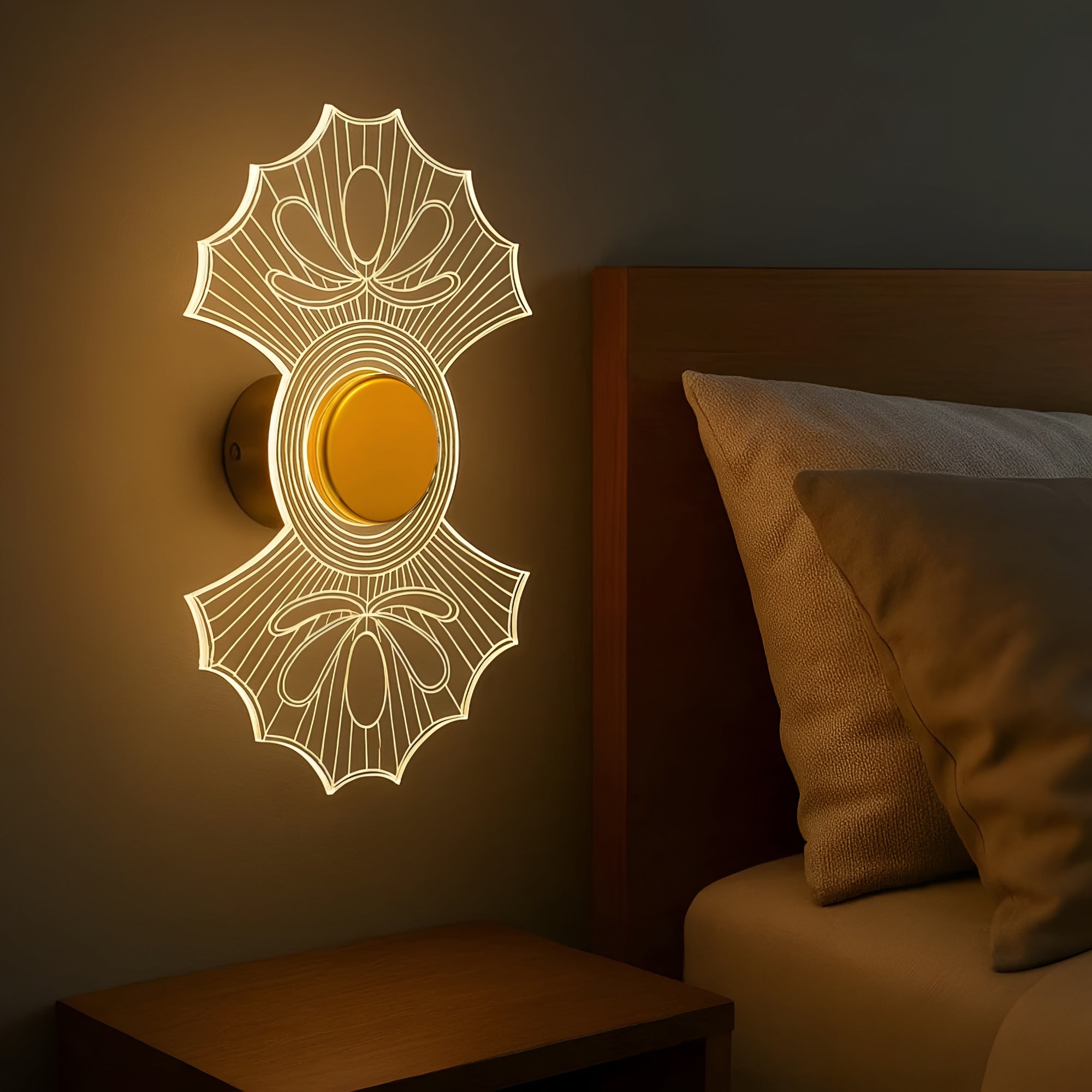 Twinor LED Wall Light – Modern 3-in-1 Decorative Acrylic & Metal Lamp