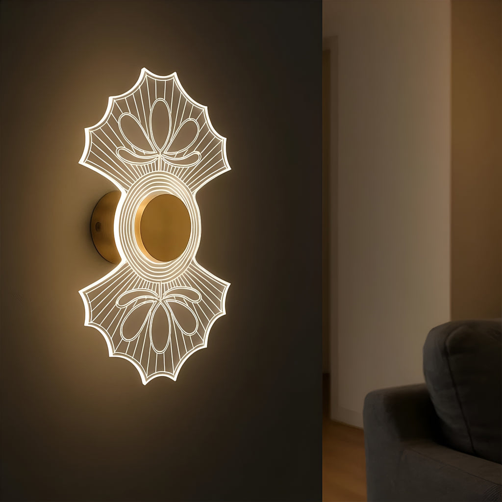 Twinor LED Wall Light – Modern 3-in-1 Decorative Acrylic & Metal Lamp