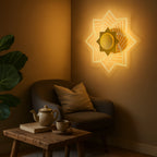 Star Light – 3-in-1 LED Wall & Ceiling Lamp | Antique Gold Finish
