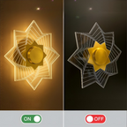 Star Light – 3-in-1 LED Wall & Ceiling Lamp | Antique Gold Finish