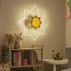 Star Light – 3-in-1 LED Wall & Ceiling Lamp | Antique Gold Finish