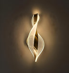 Luxurious Acrylic Crystal Wall Lamp – French Gold, Color Changing