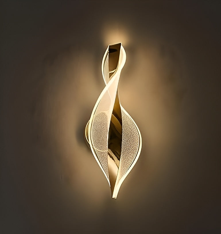 Luxurious Acrylic Crystal Wall Lamp – French Gold, Color Changing