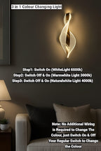 Luxurious Acrylic Crystal Wall Lamp – French Gold, Color Changing